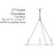 Dutton 6 Light 27.75 inch Coal Black Chandelier Ceiling Light