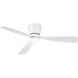 Klinch 52 inch Matte White Indoor/Outdoor Ceiling Fan