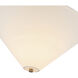 Alora Mood Bridgette 1 Light 16.38 inch Brushed Gold and White Linen Semi-Flush Mount Ceiling Light in Linen Shade