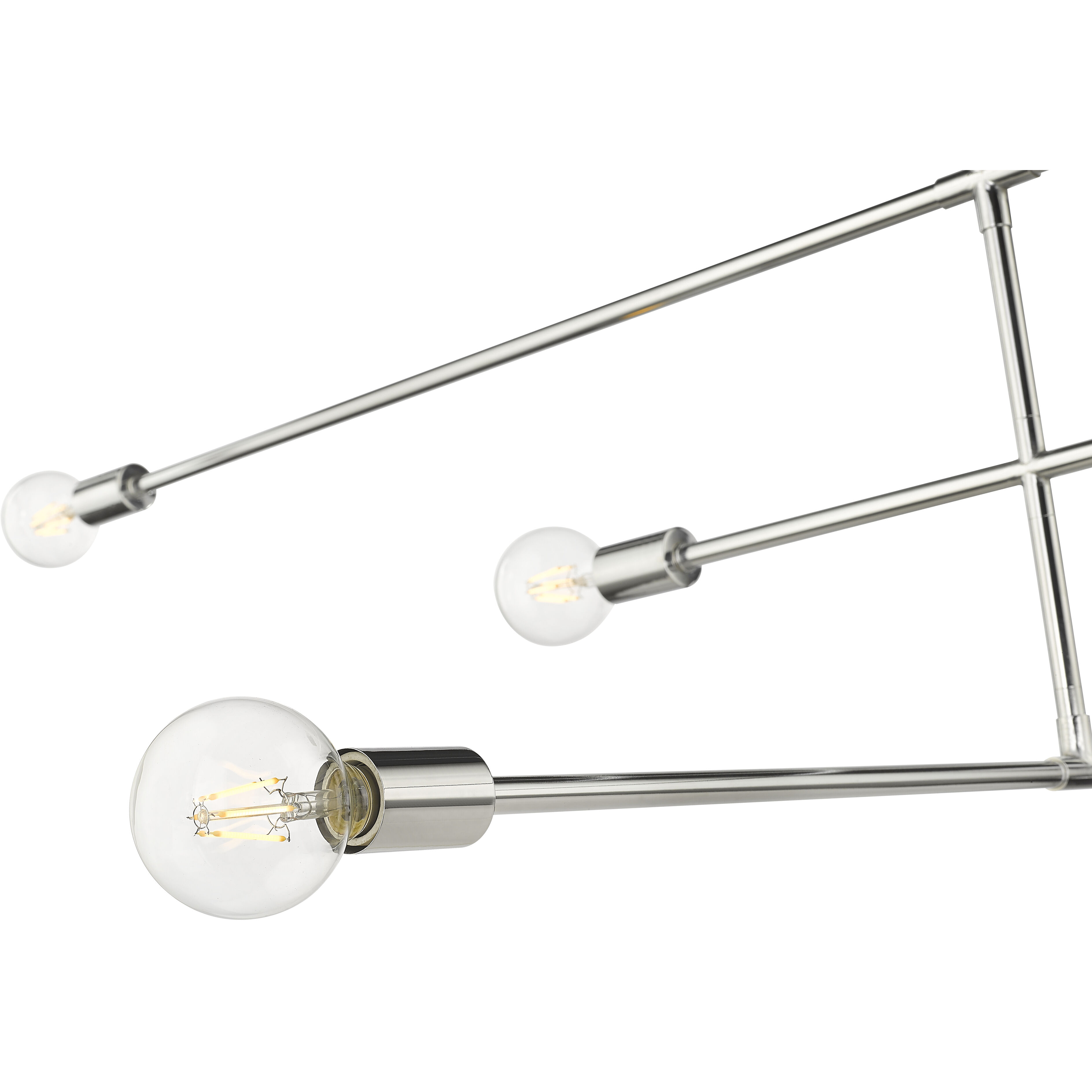 Modernist 5 Light 4.75 inch Chrome Chandelier Ceiling Light