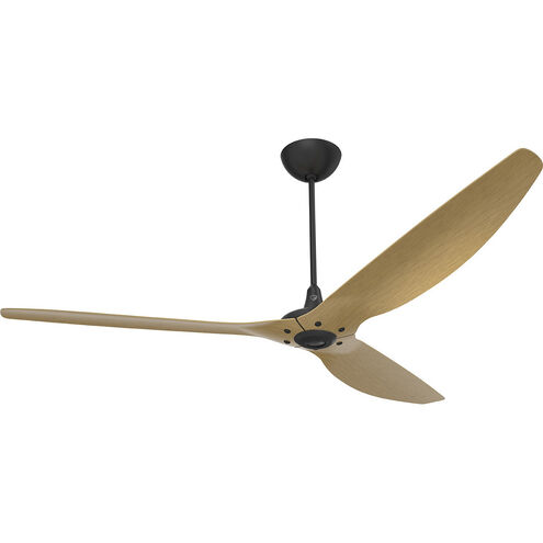 Haiku 84 inch Black with Caramel Wood Grain Blades Outdoor Ceiling Fan