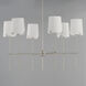 Huntington 6 Light 34 inch Satin Nickel Chandelier Ceiling Light