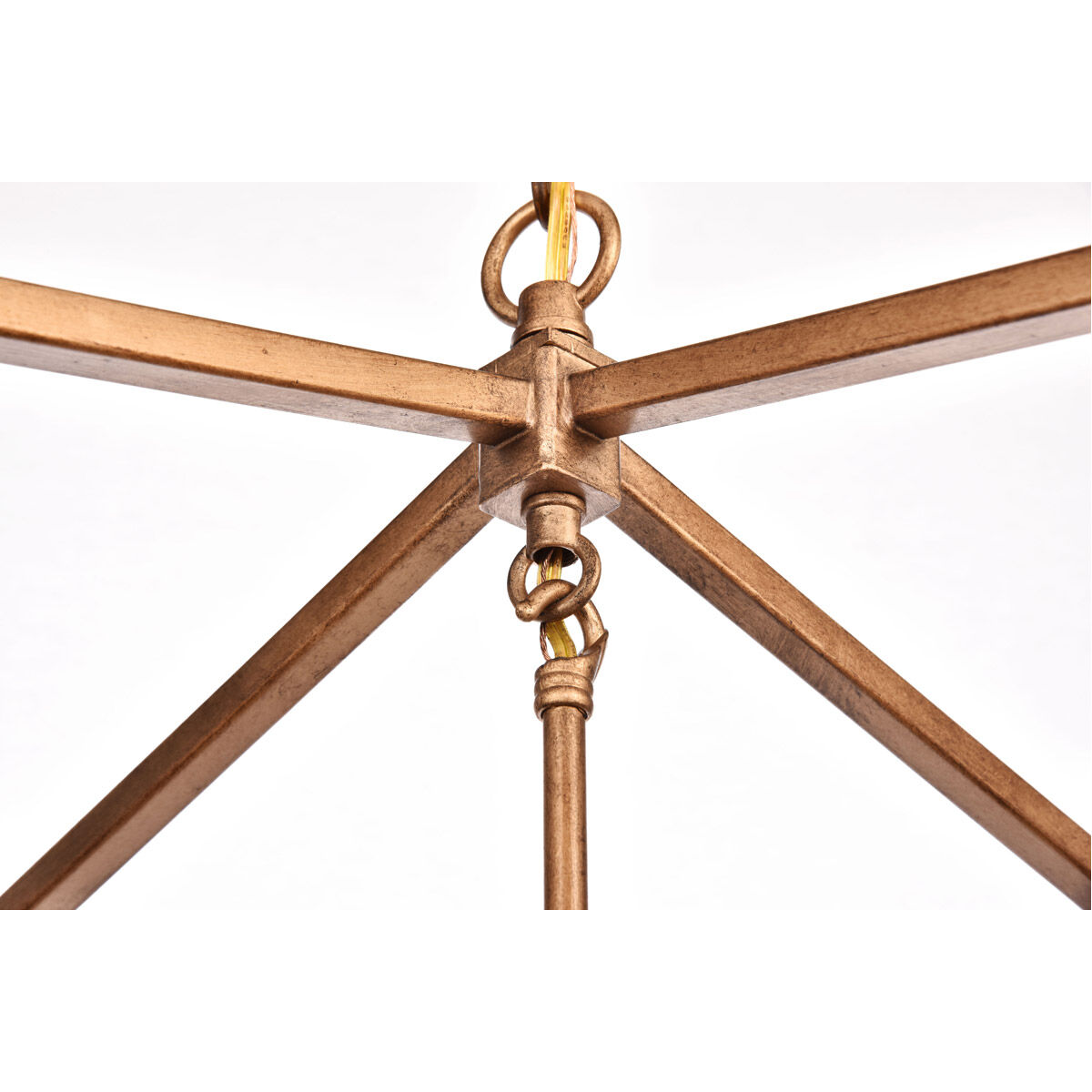 Maddox 4 Light 17 inch Vintage Gold Pendant Ceiling Light