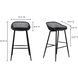 Piazza 37 inch Black Outdoor Barstool