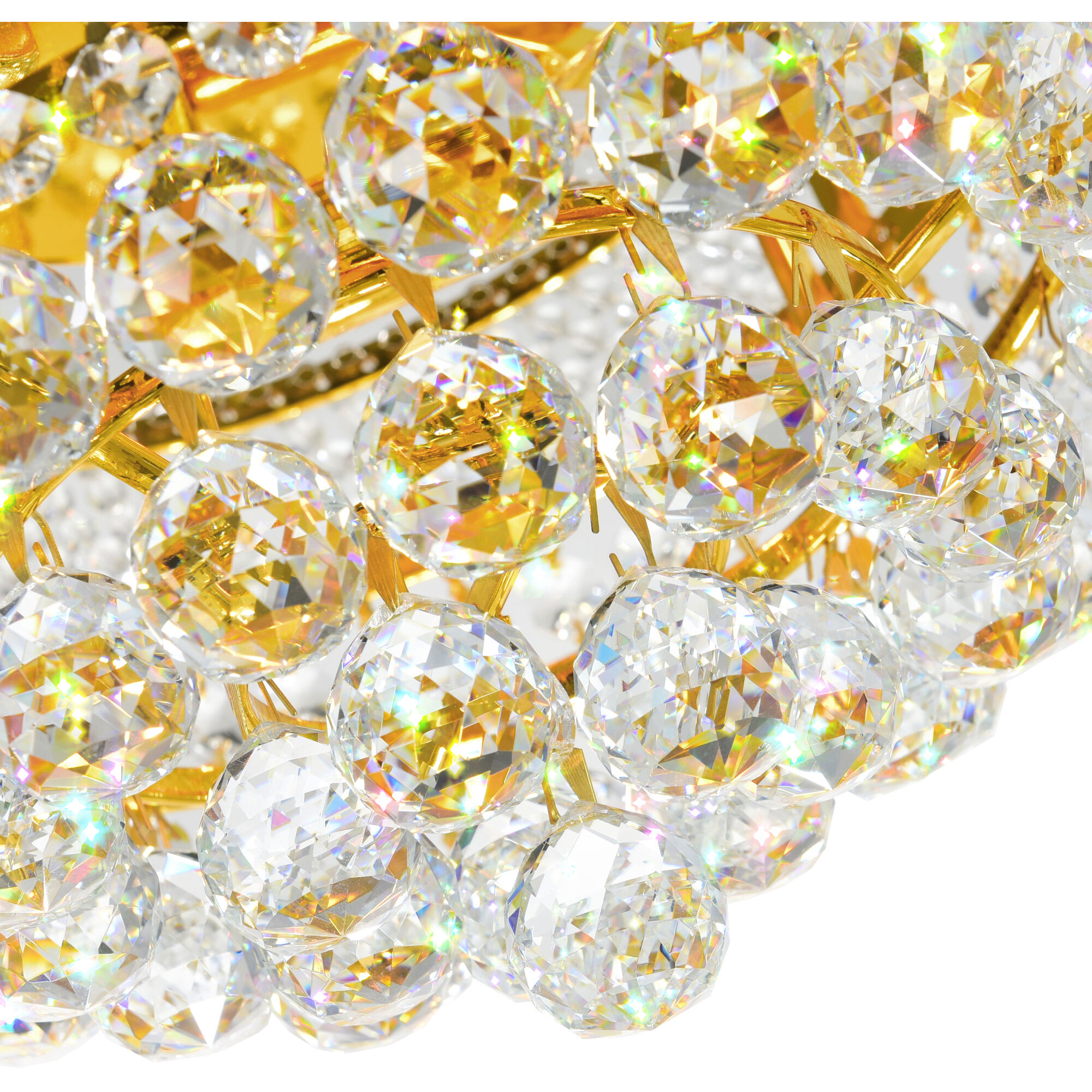 Empire 3 Light 12 inch Gold Flush Mount Ceiling Light