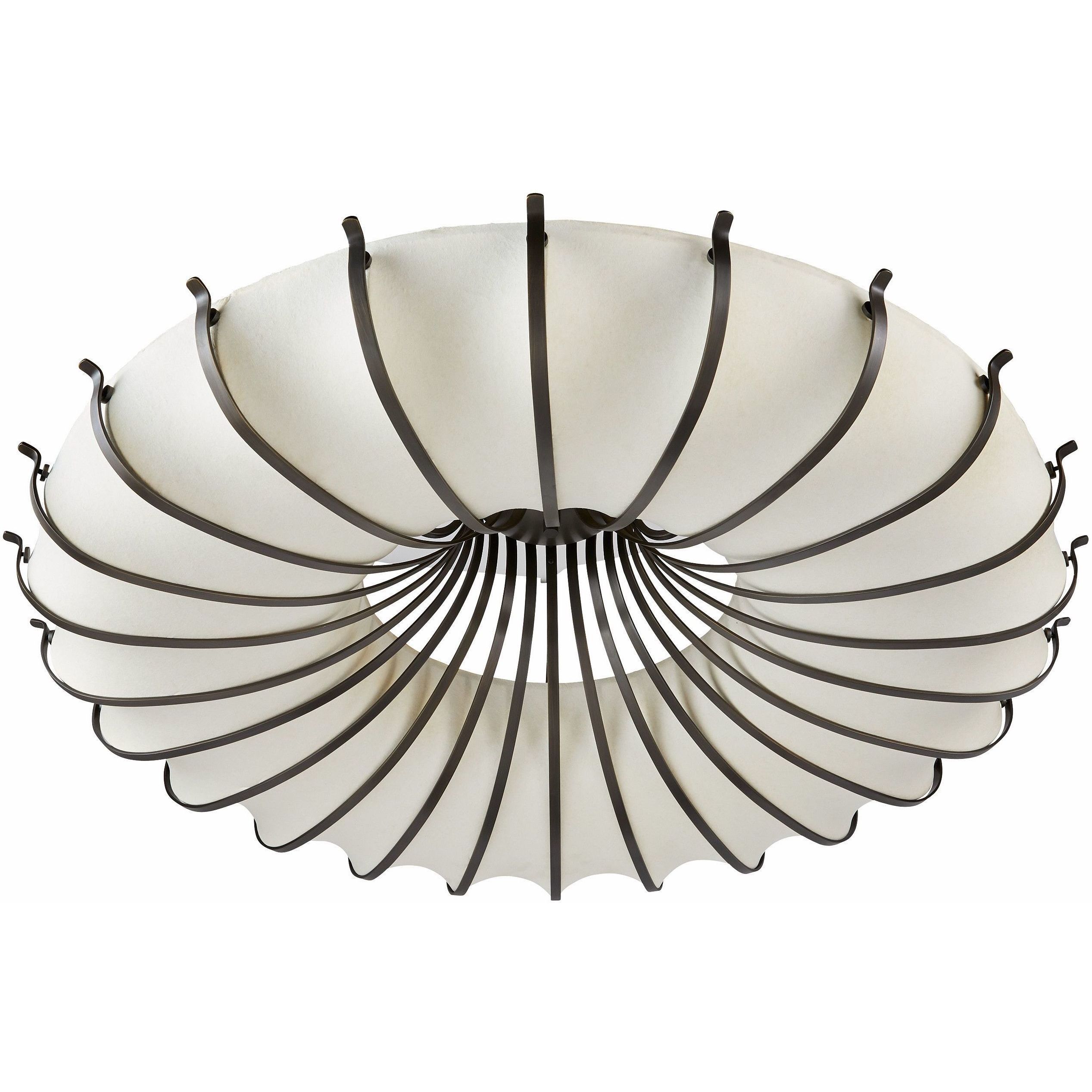 Chambers 10 Light Ivory Flush Mount Ceiling Light