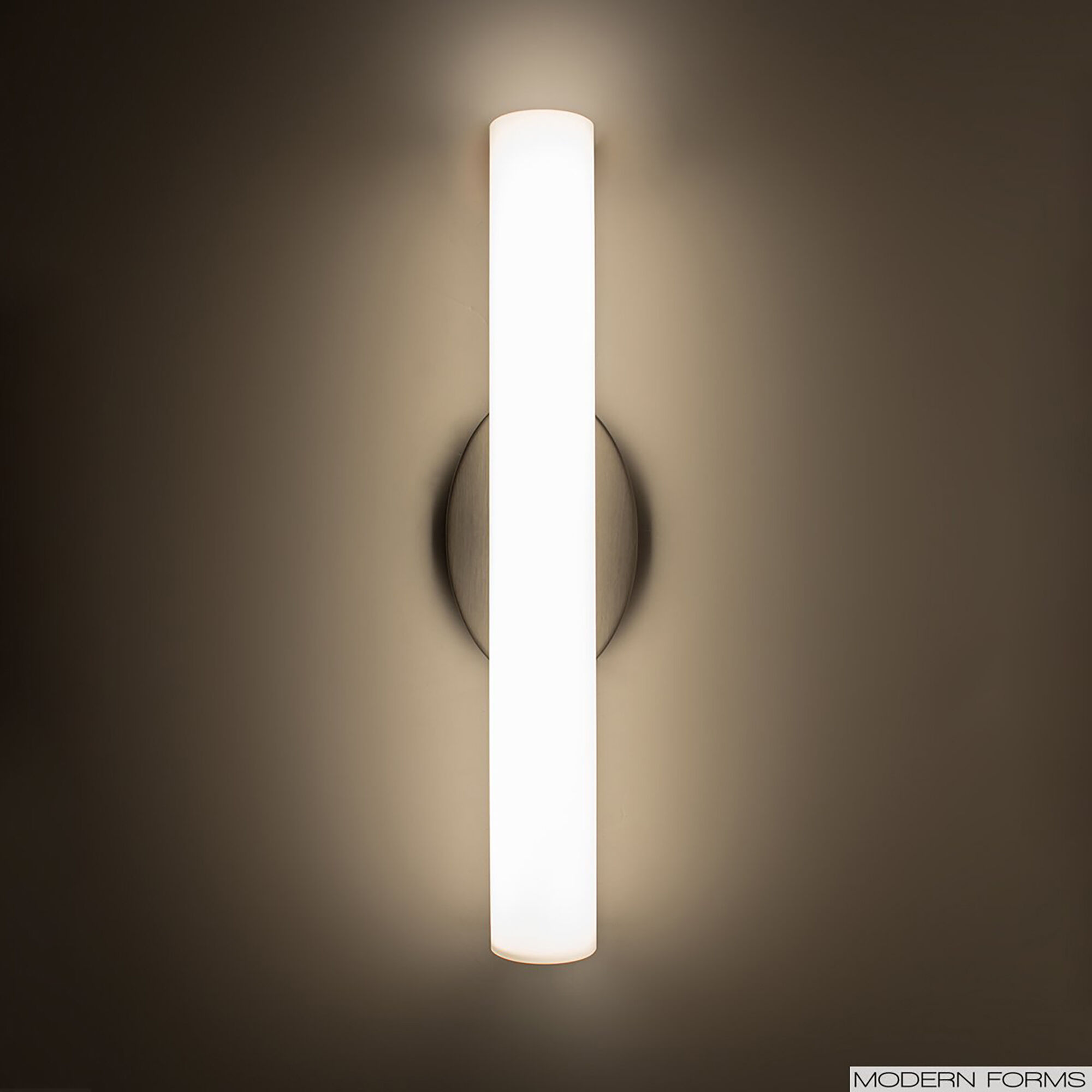 Loft LED 18 inch Brushed Nickel Bath Vanity & Wall Light in 3000K, 18in.