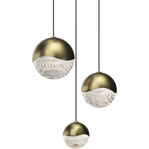 Grapes LED 8.25 inch Brass Pendant Ceiling Light in Assorted