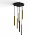 Combi LED 18 inch Brass Pendant Ceiling Light, Suspension / Flush Mount 2-in-1