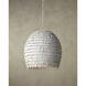 Overlay 3 Light 24 inch White Pendant Ceiling Light, Large