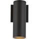 Lorna LED 9 inch Black Exterior Wall Sconce