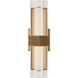 Lauren Rottet Fascio LED 4.5 inch Hand-Rubbed Antique Brass Sconce Wall Light