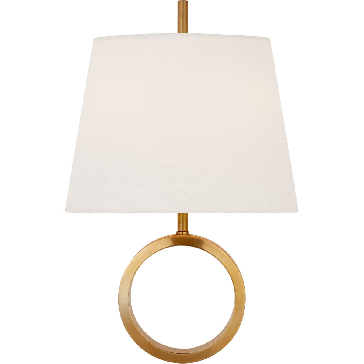 Thomas O'Brien Simone 2 Light 10.25 inch Hand-Rubbed Antique Brass Sconce Wall Light, Small