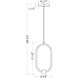 Saros LED 8.75 inch Matte Black Pendant Ceiling Light