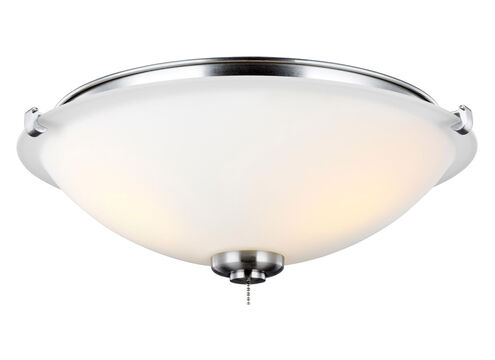 Universal LED Brushed Steel Fan Light Kit