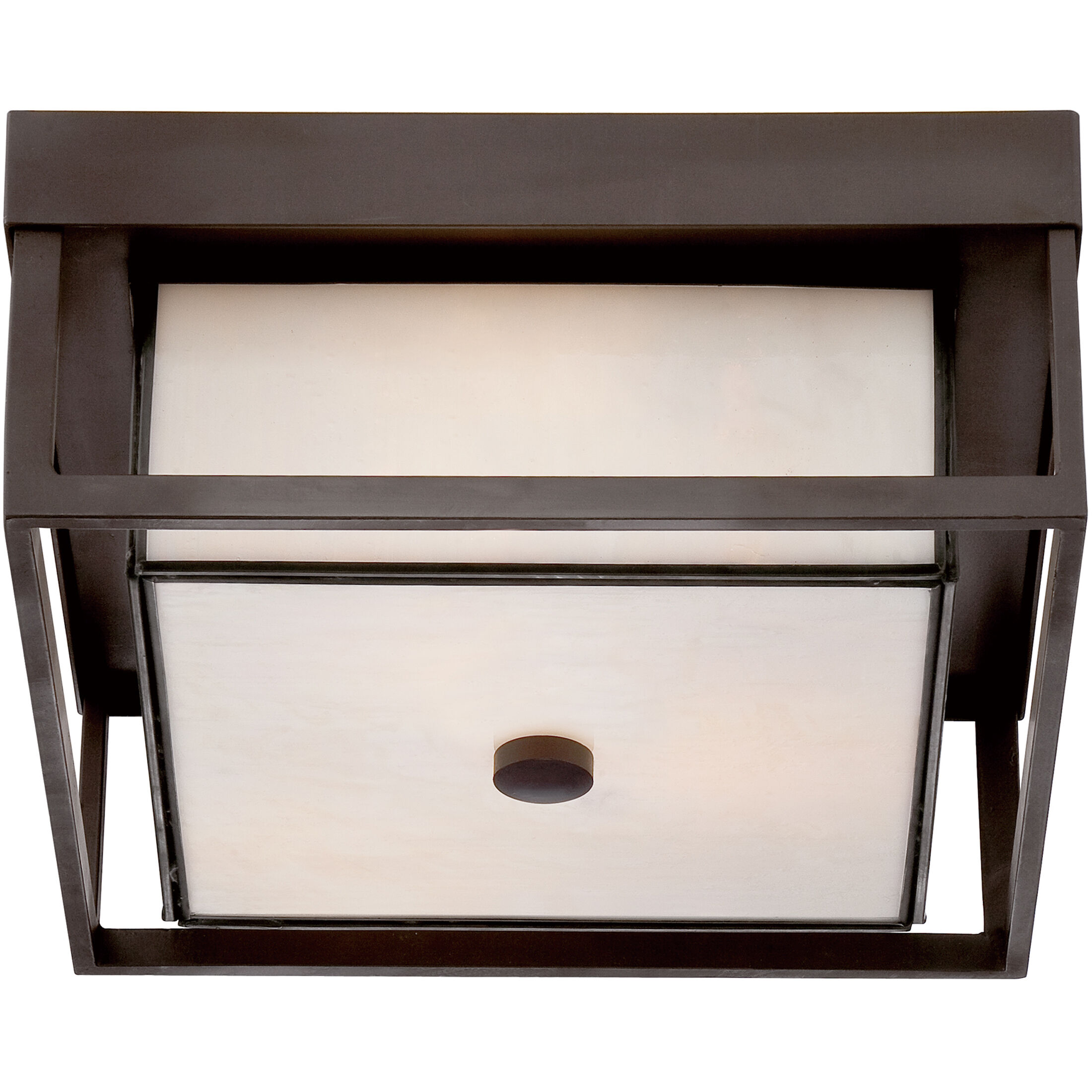 Powell 3 Light 13 inch Western Bronze Outdoor Semi-Flush Mount
