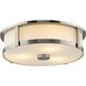 Gilliam LED 16.12 inch Brushed Nickel Flush Mount Ceiling Light