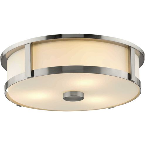 Gilliam LED 16.12 inch Brushed Nickel Flush Mount Ceiling Light