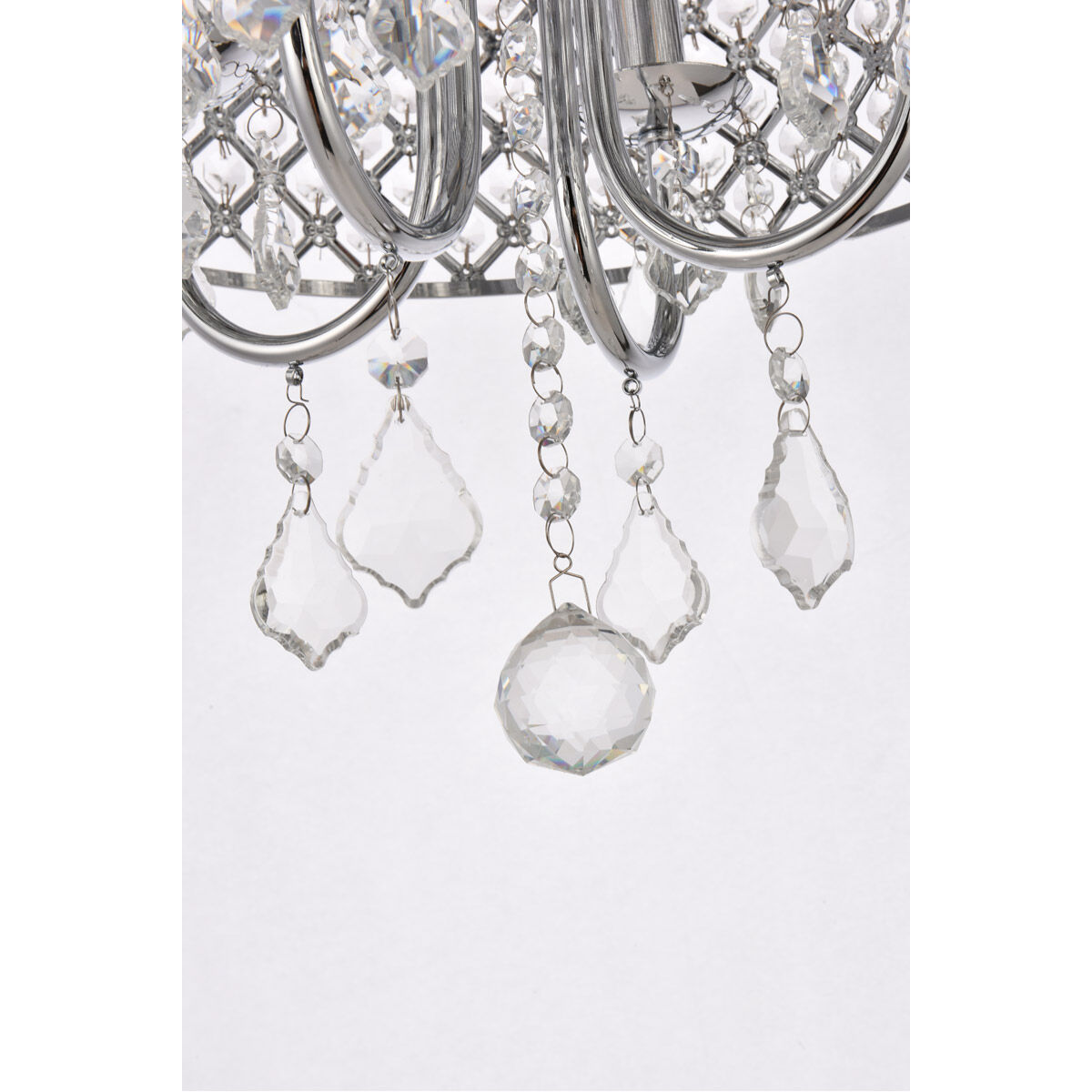 Elise 4 Light 14 inch Chrome Flush Mount Ceiling Light