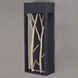 Ocala LED 15.5 inch Textured Black and Poplar Outdoor Wall