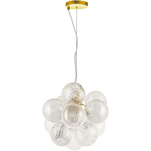 Charlize LED 13.5 inch Aged Brass Pendant Ceiling Light