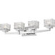 Rubicon 4 Light 29.5 inch Chrome Vanity Wall Light in G9
