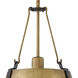 Cartwright 1 Light 11.5 inch Rustic Brass with Oil Rubbed Bronze Indoor Pendant Ceiling Light