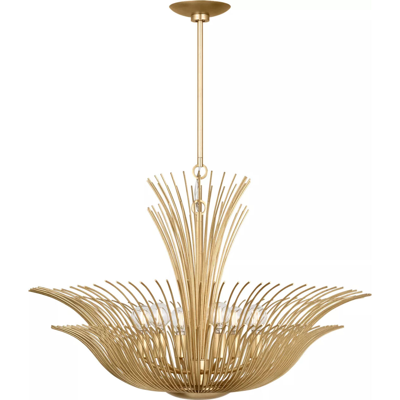 Christiane Lemieux Dorelle 6 Light 28 inch Gild Chandelier Ceiling Light