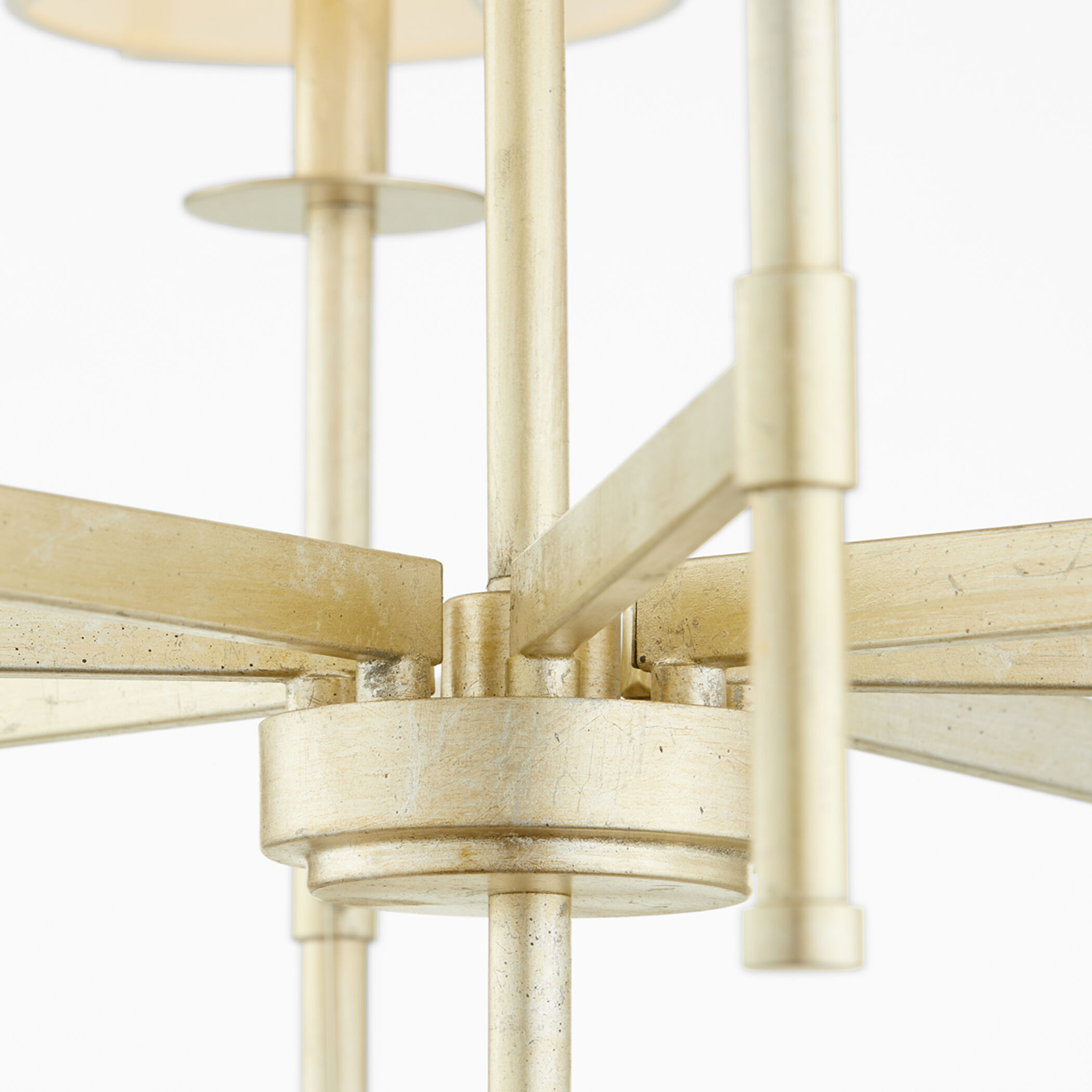 Belshaw 8 Light 33 inch Aged Silver Leaf Chandelier Ceiling Light