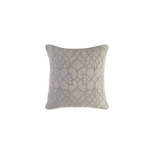 Dotted Pirouette 20 X 20 inch Medium Gray and Charcoal Throw Pillow