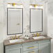 Saville LED 23.4 inch Brass Bathroom Vanity Wall Light