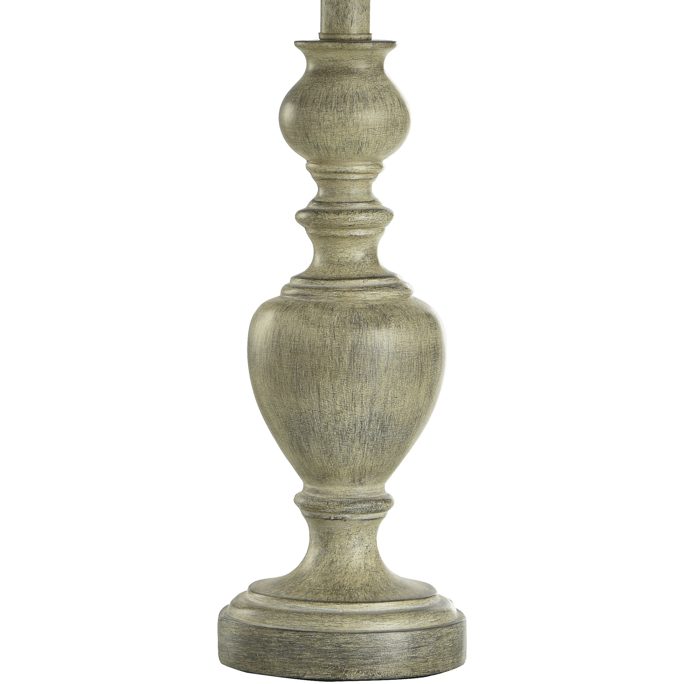 Signature 25 inch 60 watt Distressed Gray and Cream Table Lamp Portable Light