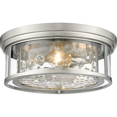 Clarion 3 Light 16 inch Brushed Nickel Flush Mount Ceiling Light
