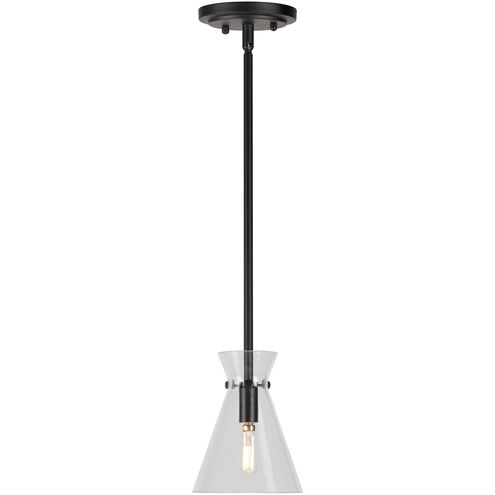 Beaker 1 Light 6 inch Black Pendant Ceiling Light