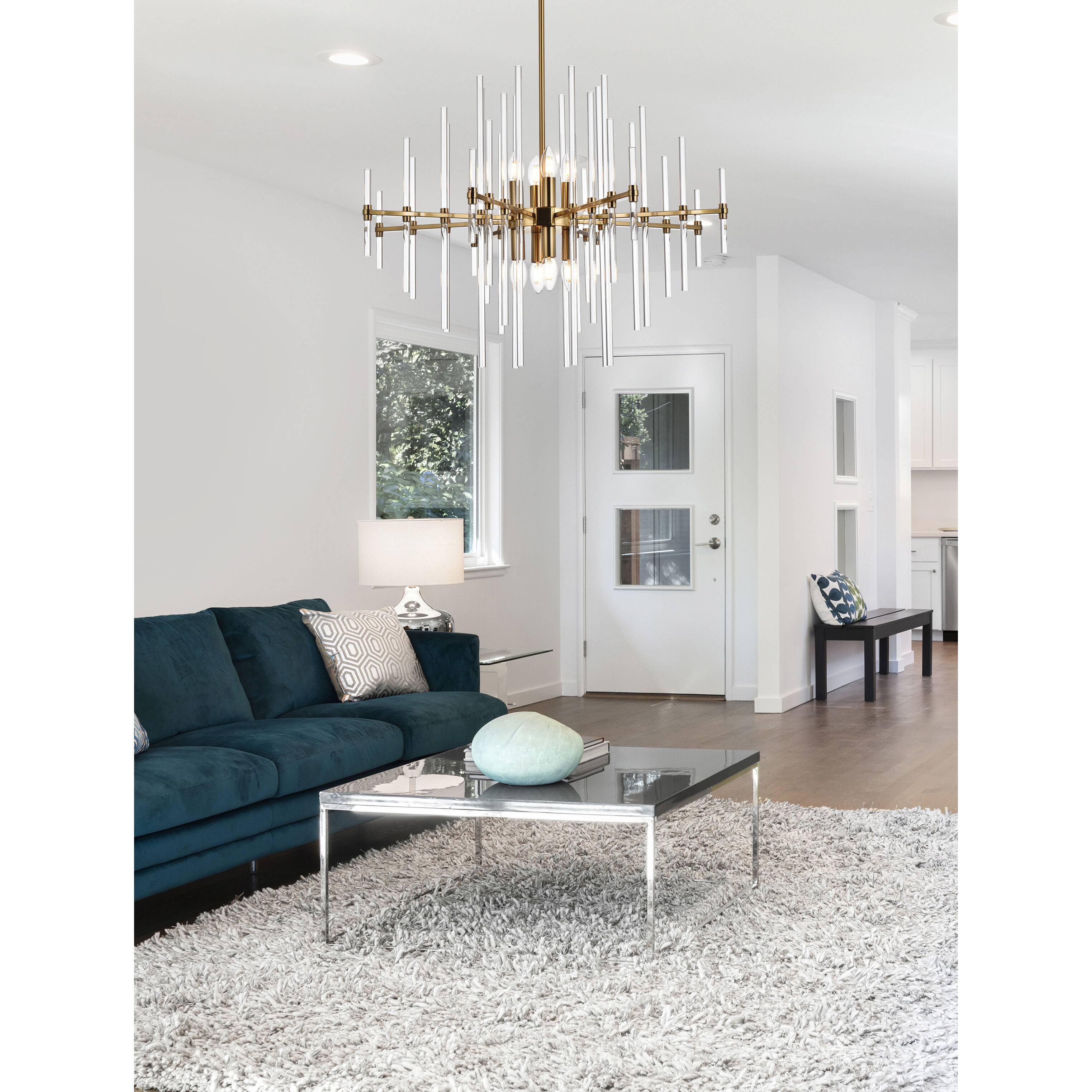 Sienna 8 Light 31 inch Gold Pendant Ceiling Light