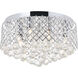 Tully 6 Light 18 inch Chrome Flush Mount Ceiling Light