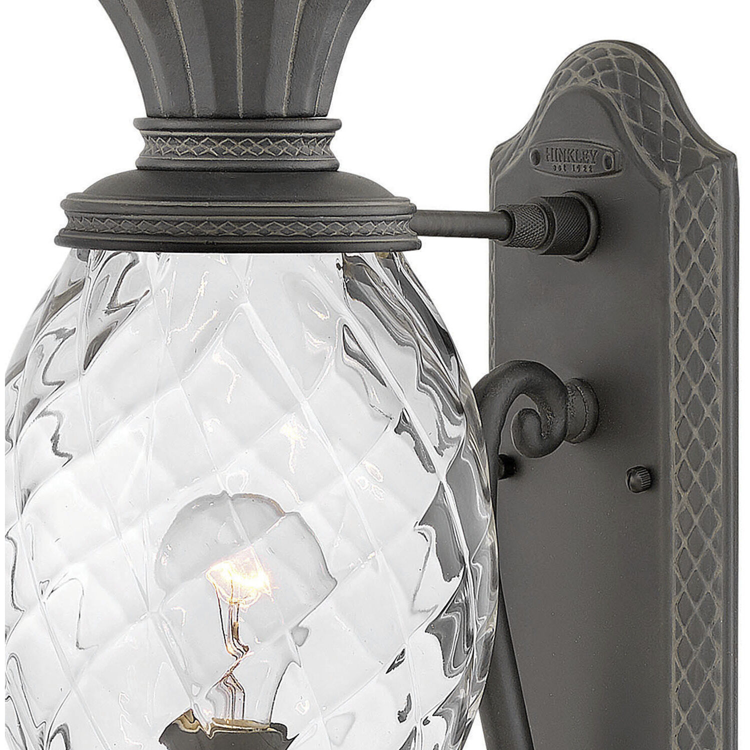 Hinkley 2120MB Plantation Outdoor Wall Mount Lantern in Museum Black