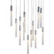 Magic 13 Light 20 inch Polished Nickel Multi-Light Pendant Ceiling Light