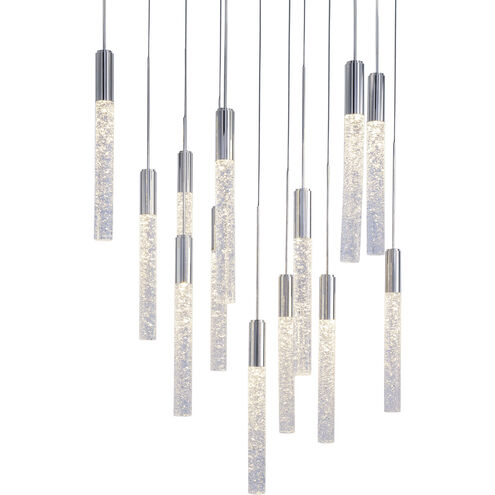 Magic 13 Light 20 inch Polished Nickel Multi-Light Pendant Ceiling Light