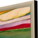 Abstract Collection Modern Antique Silver Leaf Wood With Champagne Wash And Painted Black Edge Framed Art