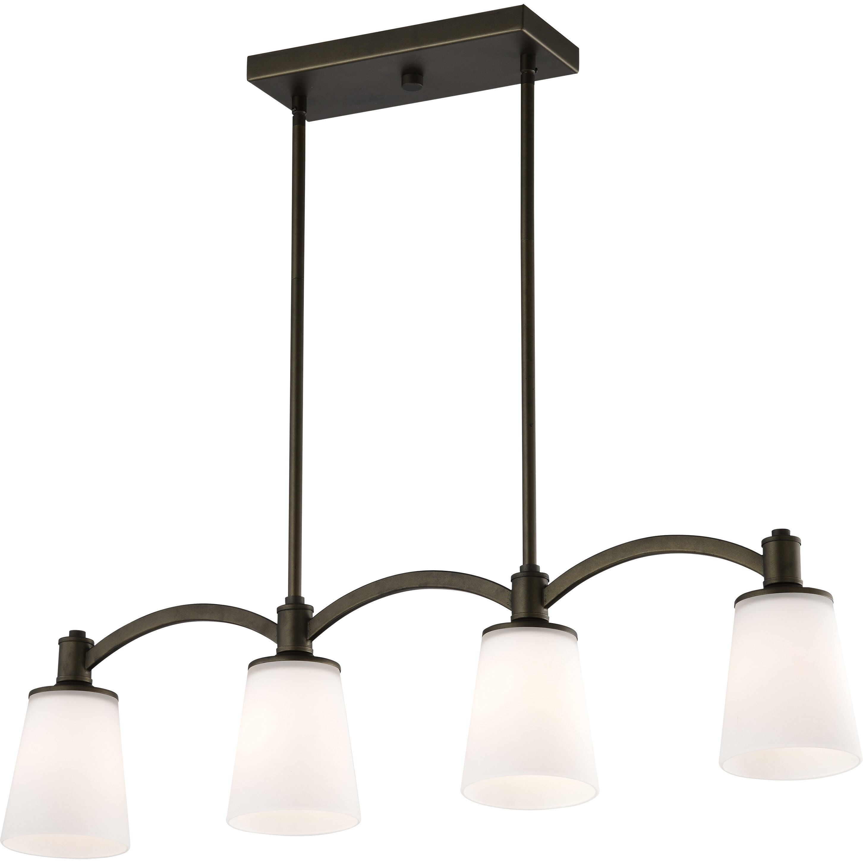 Laguna 4 Light 46 inch Forest Bronze Island Pendant Ceiling Light