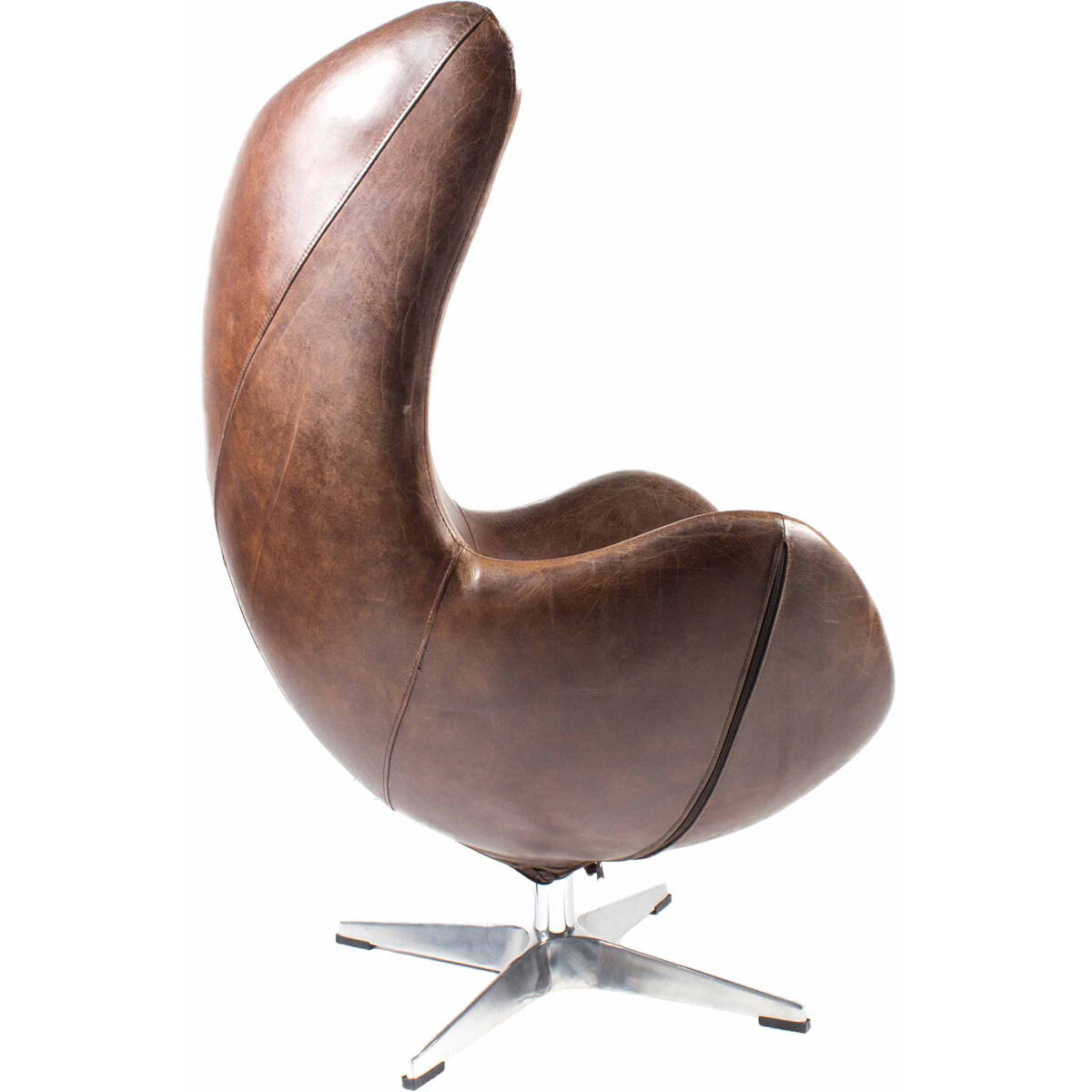 St Anne Brown Swivel Club Chair