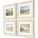 Waterside Collection Distressed Ivory Wood Framed Art