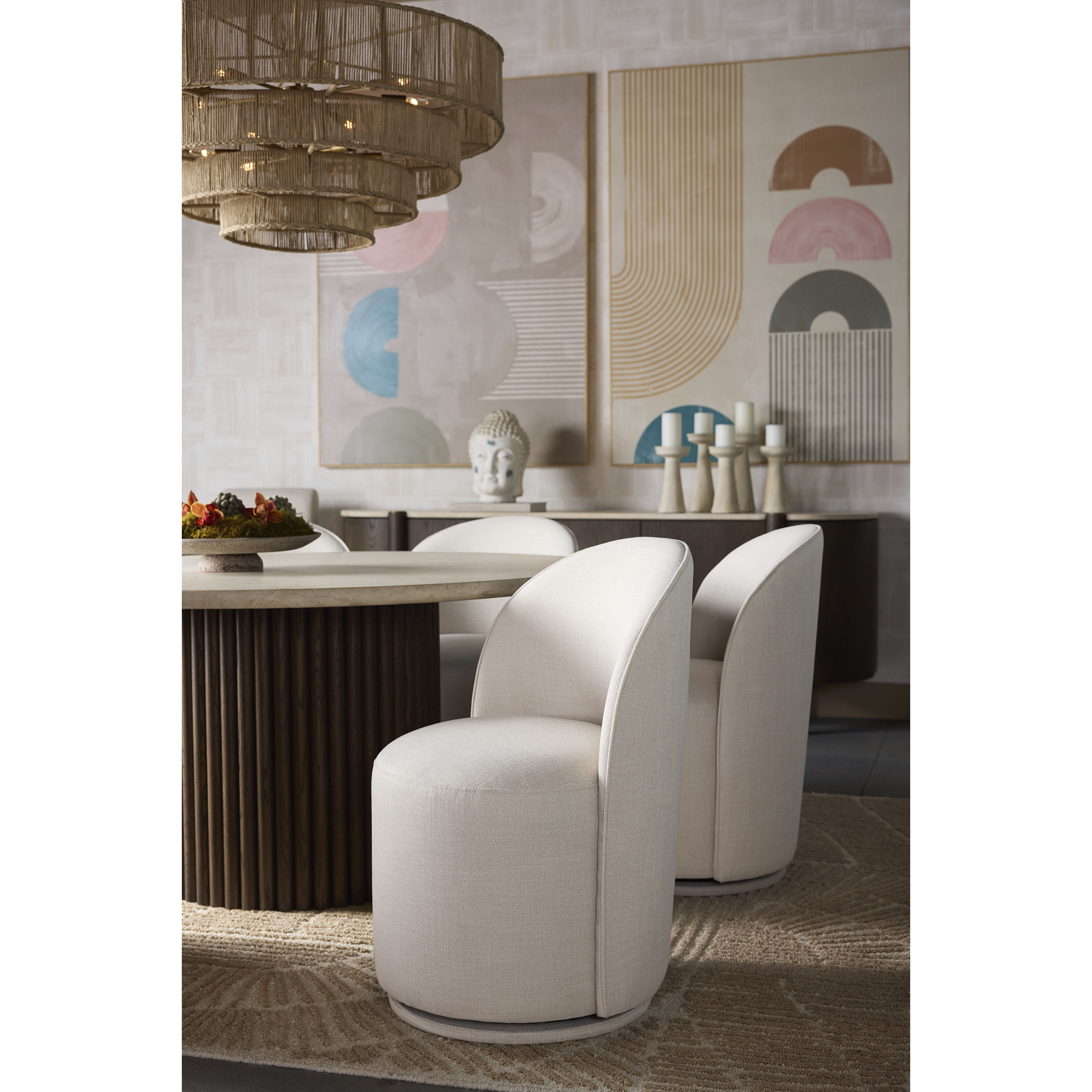 Banyan 59 X 30 inch Cream / Mocha Dining Table