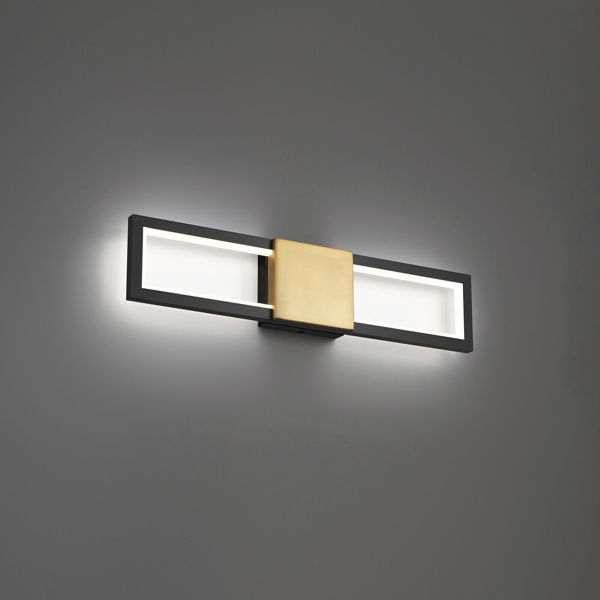 Peekaboo LED 22 inch Black Aged Brass Bath Vanity & Wall Light, dweLED
