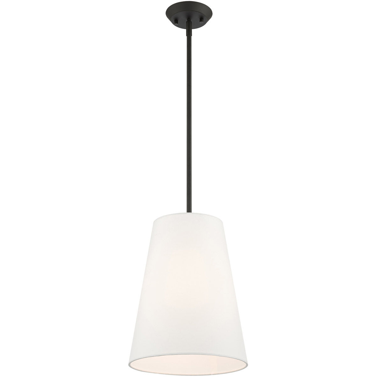 Prato 1 Light 11 inch Black Pendant Ceiling Light