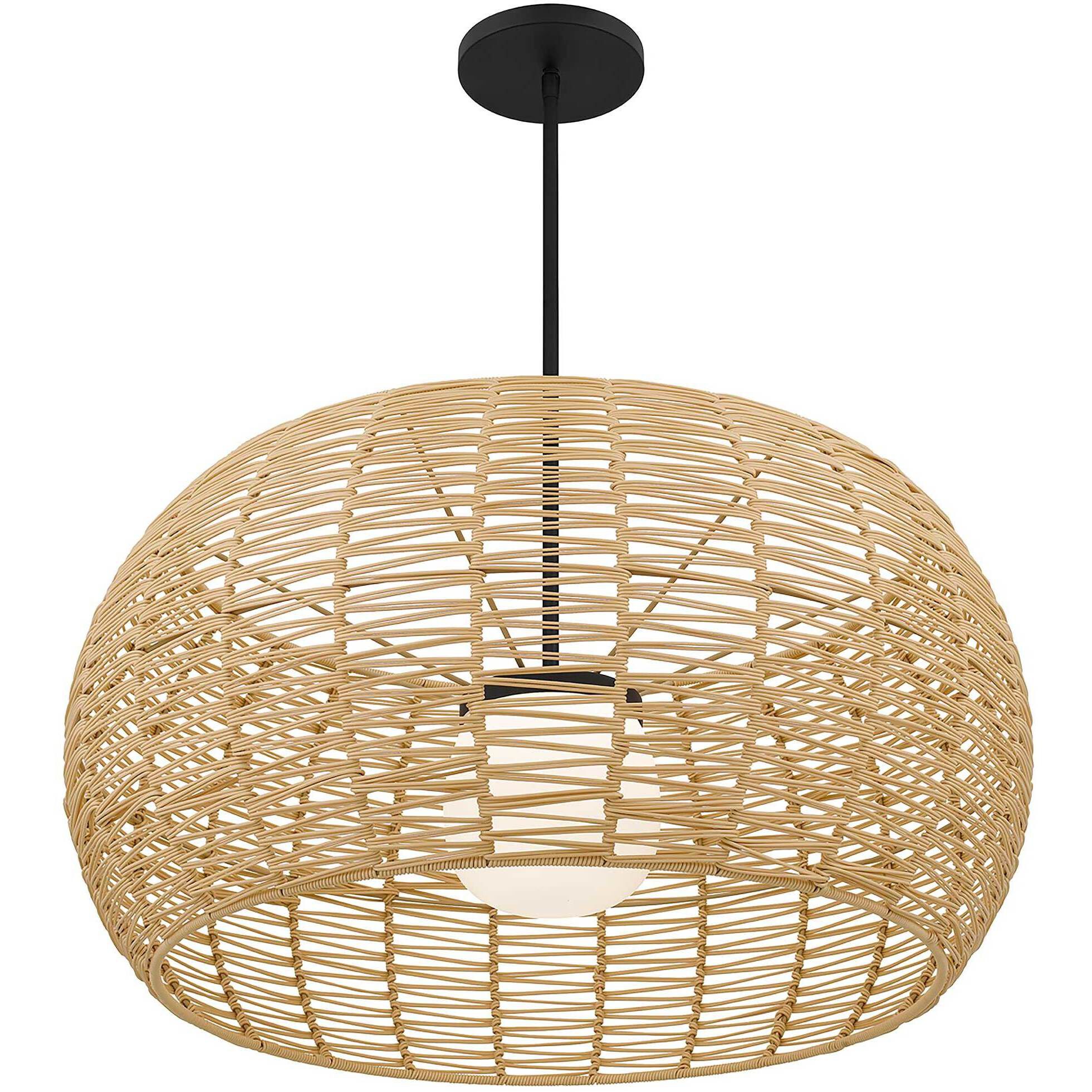 Aruba LED 32 inch Sand Black Outdoor Pendant