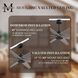 Atlas Ariella 64 inch Matte Black with Brushed Nickel Blades Ceiling Fan