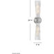 Jude 2 Light 24 inch Polished Nickel Bath Light Wall Light