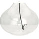June 31 inch 150 watt Clear Glass Body Table Lamp Portable Light